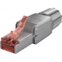 Cable de red Goobay CAT 6 conector RJ45 montable in situ STP 5,0–8,5 mm