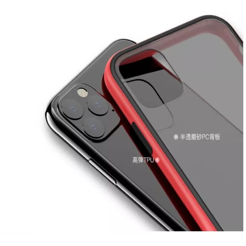 Funda protectora antichoque COMMA Joy para iPhone 11 Pro, rojo — funda protectora amortiguadora de impactos