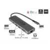 Alcasa HUB-C001A hub de interfaz USB Type-C 5000 Mbit/s antracita