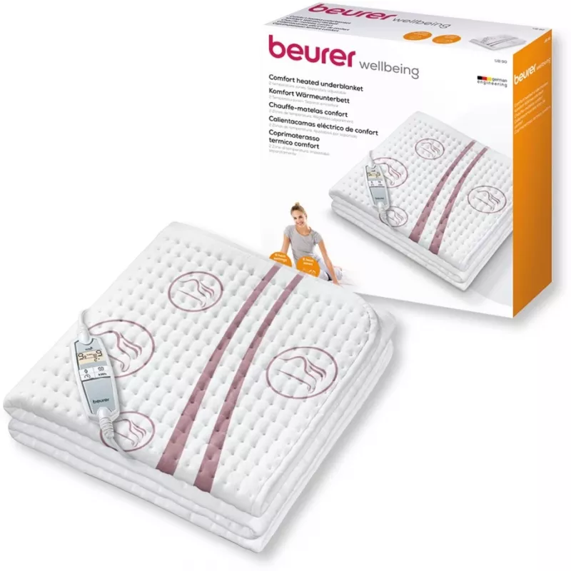 Beurer UB 90 calientacamas, 80 x 150 cm, blanco