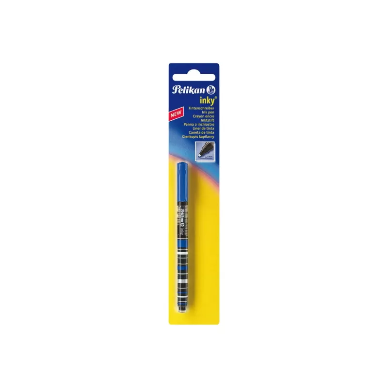 Pluma estilográfica Pelikan Inky negro-azul 0,5 mm escritura