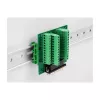 DeLOCK D-Sub HD de 44 pines conector hembra a regleta de bornes para carril DIN 84 mm x 86 mm x 30 mm