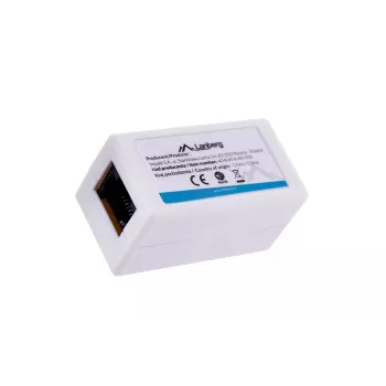 Adaptador de cambio de sexo de cable LANBERG RJ-45 a RJ-45, conector hembra–conector hembra, U/UTP Cat5e, blanco