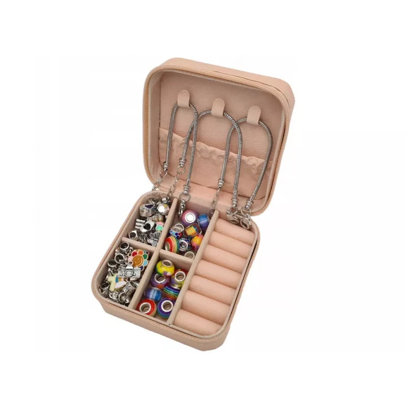 Set de manualidades de cuentas y pulseras Extralink 66 piezas con bolsa de almacenamiento