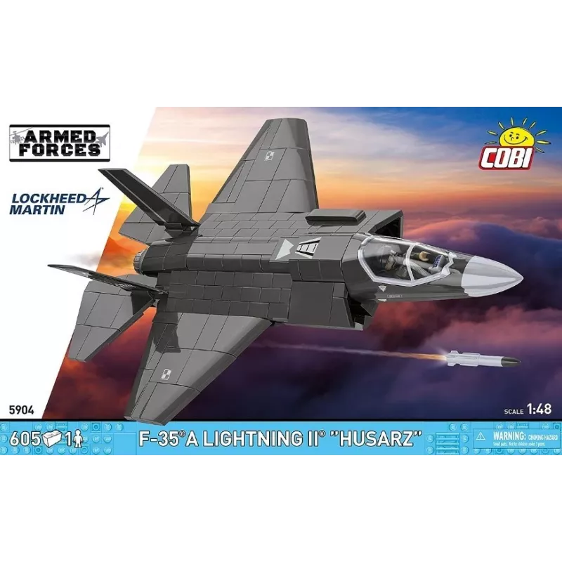 Set de construcción Cobi F-35A Lightning II — 605 piezas, modelo a escala