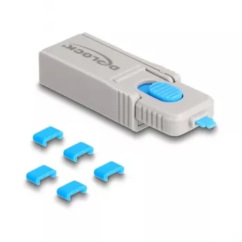 Bloqueador de puertos DeLOCK 20926 USB Type-C 5 uds. + herramienta de bloqueo