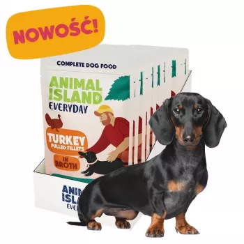 ANIMAL ISLAND filetes de pavo en caldo para perros 10x150g