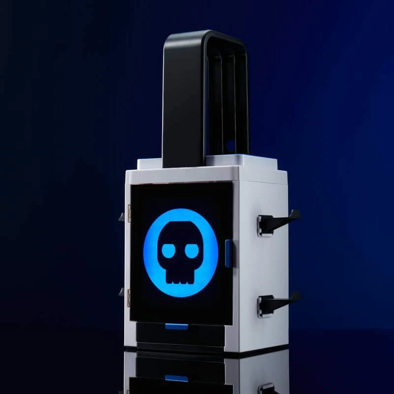 Numskull Games PS5 Inspired Gaming Locker, soporte para discos de juegos, PlayStation 5, Gris, Con cable, 1 ud.