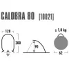 Tienda de campaña tipo cúpula/iglú High Peak Calobra 80 — gris, 2000×1200×900 mm, suelo de poliéster, varillas de fibra de vidrio