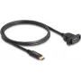 Cable DeLOCK SuperSpeed USB 10 Gbps USB Type-C macho a USB Type-A hembra 1 m negro
