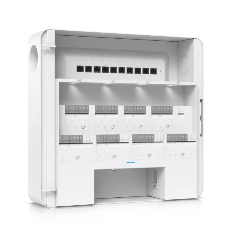 Controlador de puertas de seguridad Ubiquiti Enterprise Access Hub Armario 8 puertas Ethernet