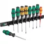 Set de destornilladores Wera 9650 Magnetschiene Kraftform, 9 piezas (05051012001)