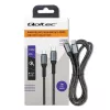 Cable Qoltec USB 2.0 Type-C a USB 2.0 Type-C 100W QC 3.0 PD 1m Negro