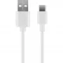 Wentronic 59130 Cable USB de 2 m USB A a USB C conector macho conector macho blanco (59130)
