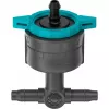 Gotero de riego Gardena 13314-20 8 l/h negro montaje en línea