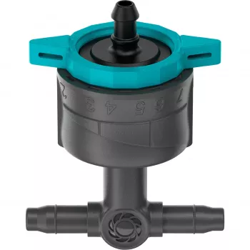 Gotero de riego Gardena 13314-20 8 l/h negro montaje en línea