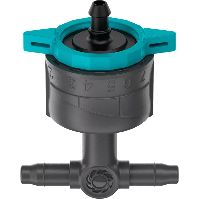 Gotero de riego Gardena 13314-20 8 l/h negro montaje en línea