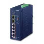 Switch de red PLANET IGS-624HPT no gestionado Gigabit Ethernet (10/100/1000) Power over Ethernet (PoE) azul