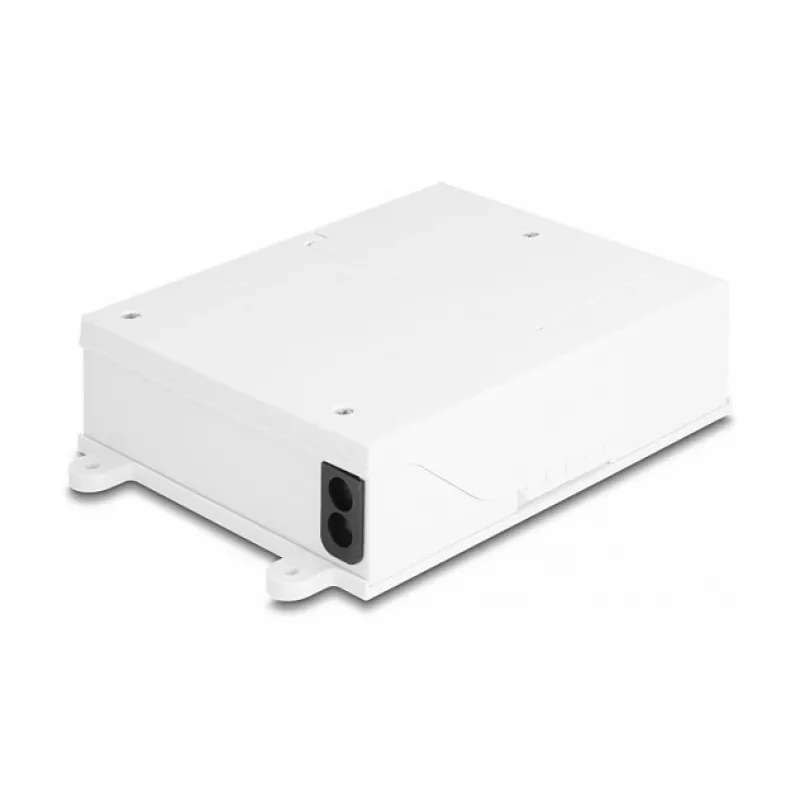 Caja de distribución de fibra óptica DeLOCK FTTH montaje de pared interior 8 puertos blanca