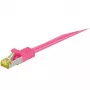 Cable de red Goobay 91587 magenta 1m Cat7 S/FTP