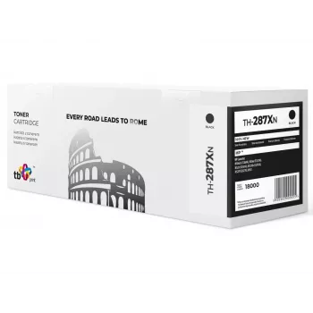 Tóner TB compatible con HP CF287X, Negro, 18000, Nuevo
