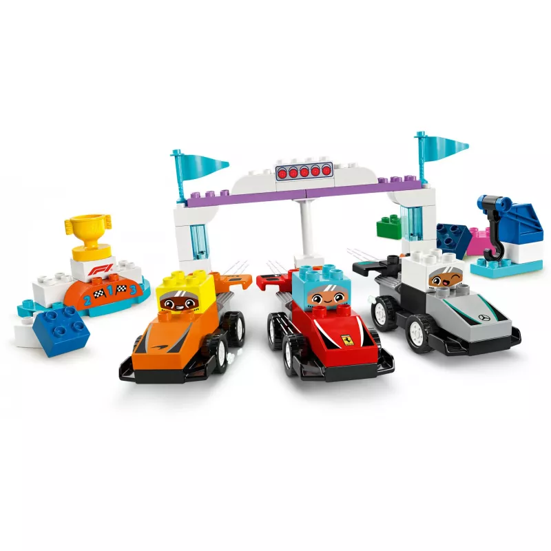 LEGO DUPLO 10445 Coche de carreras y piloto del equipo F1