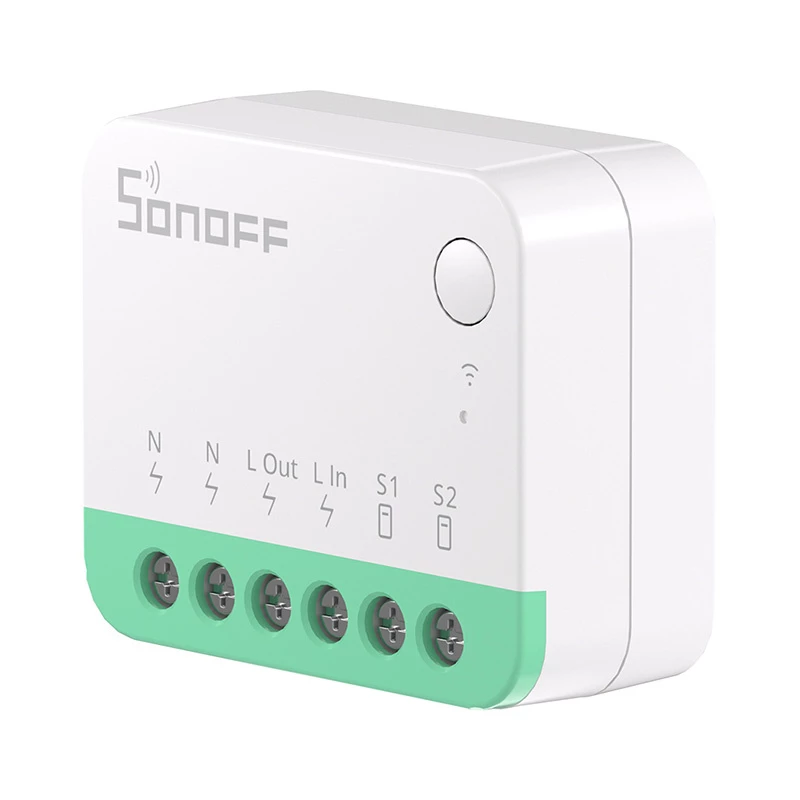 Sonoff MINIR4M Matter mini interruptor inteligente WiFi (HomeKit, SmartThings, Home Assistant).