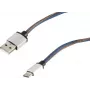 Cable USB S/CONN 14-50030 USB 2.0 2 m USB A USB C azul