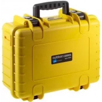 Maletín rígido B&W Cases 4000/Y/SI Amarillo Compatible con cualquier marca