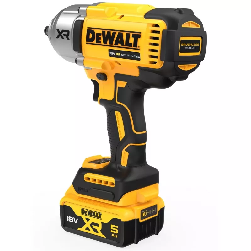 Llave de impacto DeWALT DCF900P2T-QW 1/2 inch sin escobillas 18 V, 1898 N·m, batería de 5 Ah, 2 baterías, cargador, maletín