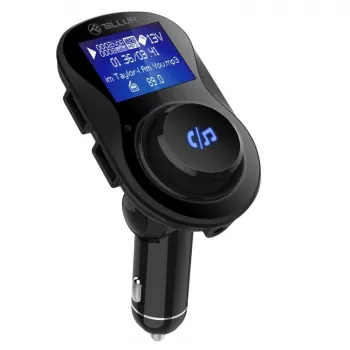Transmisor FM Tellur FMT-B3 con jack de 3,5 mm y alimentación USB