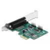 DeLOCK - Adaptador paralelo/serie - PCIe 1.1 perfil bajo - paralelo x 1 + serie x 2 (90413)