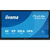 iiyama TE6513A-B1AG Pantalla interactiva plana para señalización digital 163,8 cm (64,5 inch) Wi-Fi 500 cd/m² 4K Ultra HD Negra Pantalla táctil Procesador integrado Android 18/7