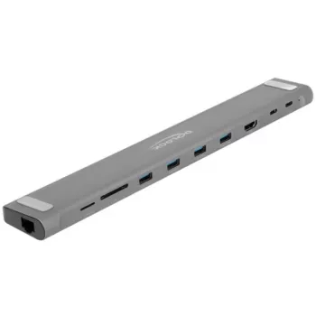 DeLOCK USB Type-C Docking Station delgada 4K HDMI USB 3.2 Gen 1 LAN SD PD 3.0