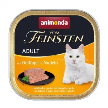 ANIMONDA Vom Feinsten Adult aves con pasta - comida húmeda para gatos - 100g