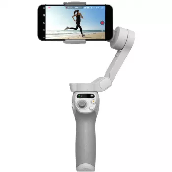 Estabilizador DJI OM SE gris Bluetooth incl. soporte para móvil, funda, carga máxima 290 g