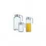 Jarra de cristal Esmeyer Quadro 1,7 L, altura 256 mm, con tapa de plástico blanca