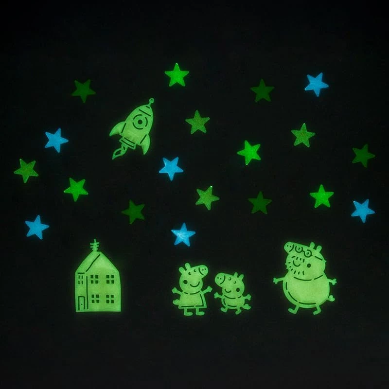 Pegatinas de pared Hasbro Peppa Pig PP13870PP Glow in the Dark Stars