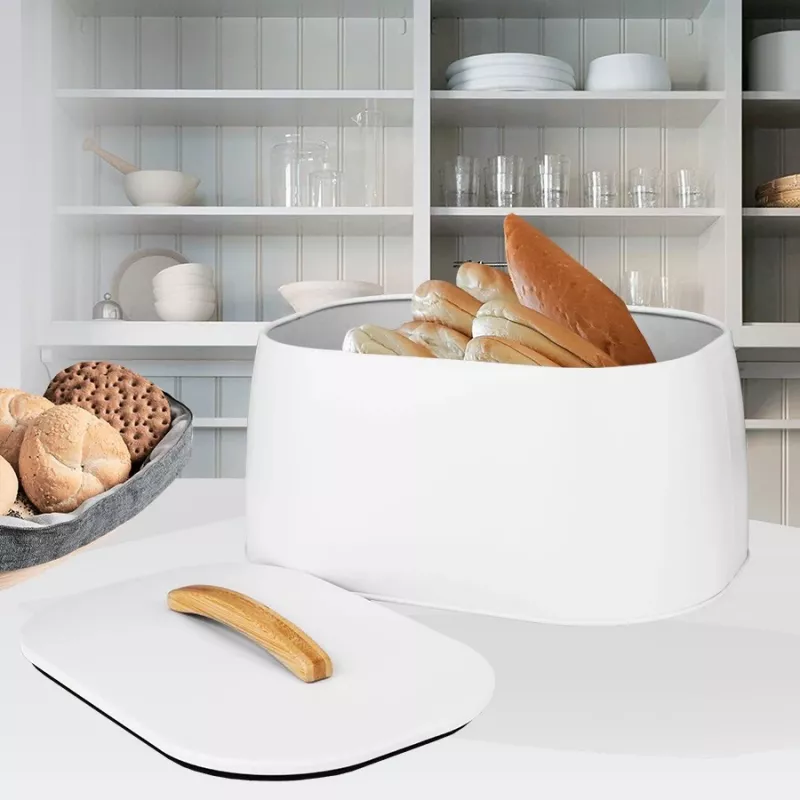 Panera de pan Maestro MR-1675-WHITE — panera blanca