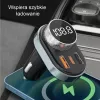 Manos libres Awei C-843 Bluetooth 5.0 con transmisor FM, conexiones USB y USB-C