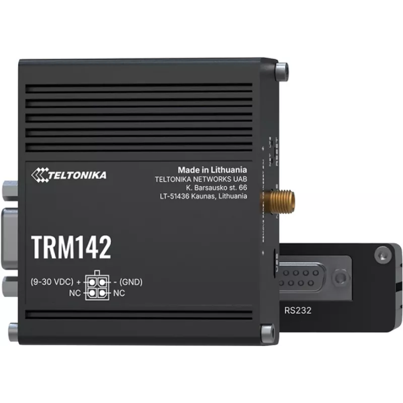 Módem 4G industrial TELTONIKA TRM142 — conectividad LTE, diseño industrial compacto