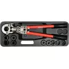 Yato PEX-AL-PEX Tenaza de crimpar manual con set de 8 mordazas