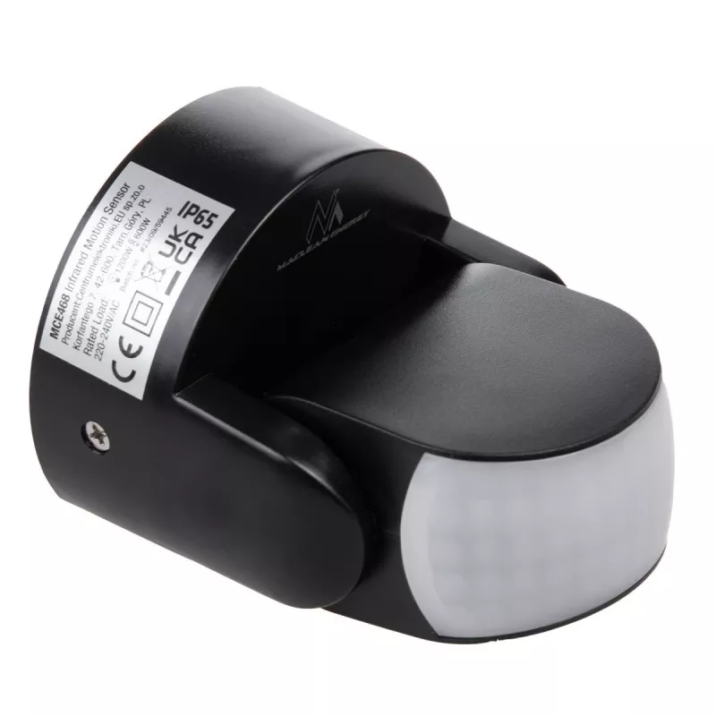 Detector de movimiento por infrarrojos MACLEAN MCE468B IP65 — Detector de presencia por infrarrojos, resistente a la intemperie