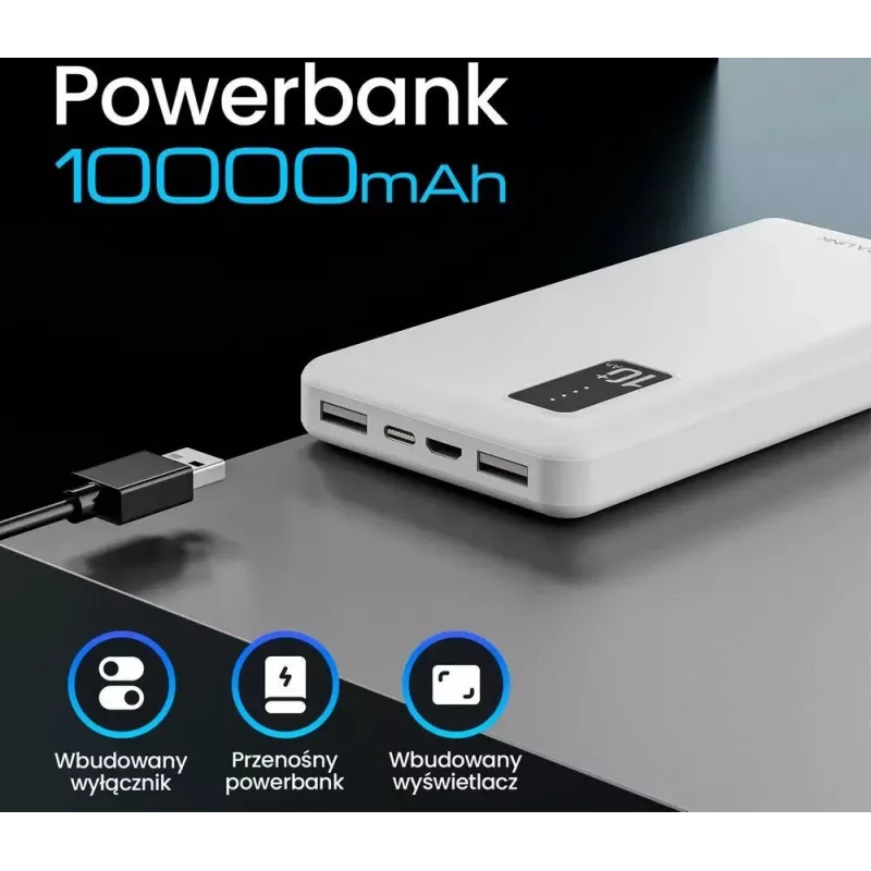 Batería externa portátil Extralink EPB-098W 10000mAh