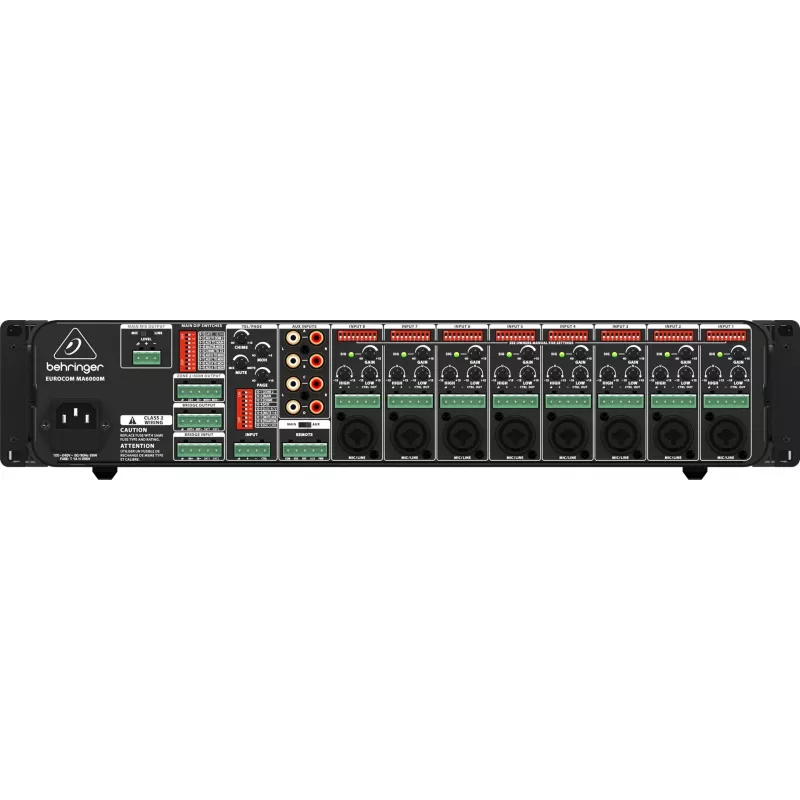 Behringer MA6000M amplificador de audio directo/escenario negro