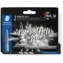 Rotulador Staedtler Pigment Arts Intensiv Pen Negro 2 unidades