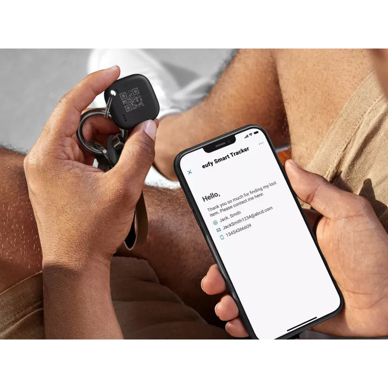 Rastreador Bluetooth Anker Eufy SmartTrack Link — pack de 2, protección antirrobo para iPhone y iPad