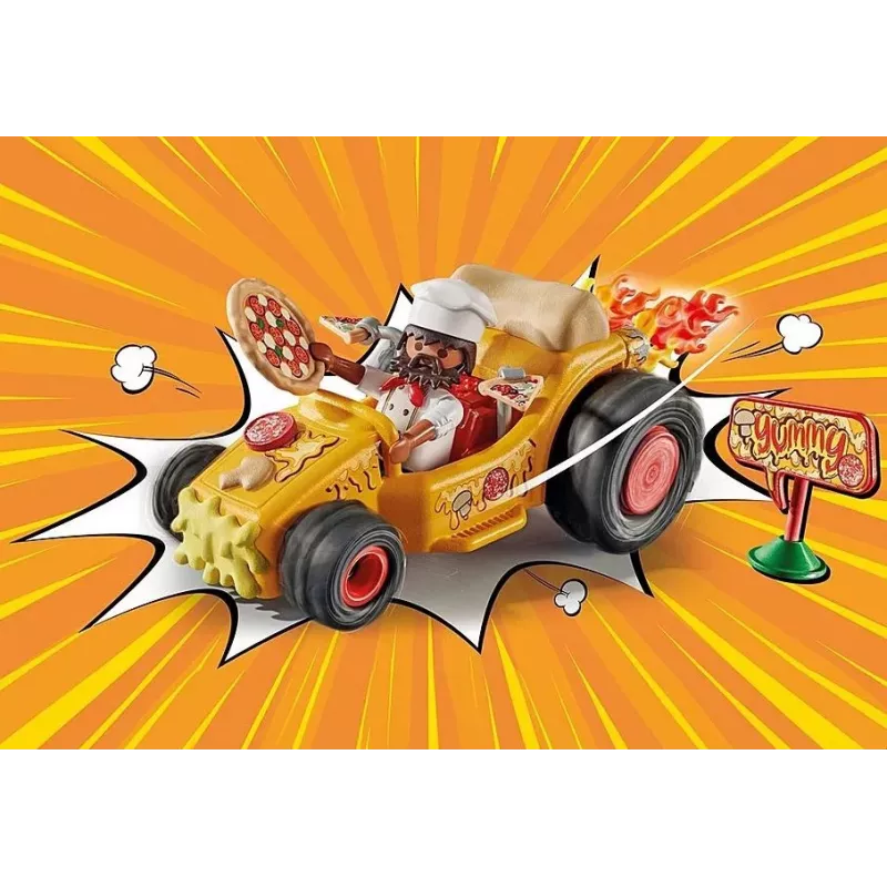 Funstars 71634 Set de figuras de carreras: Pizza