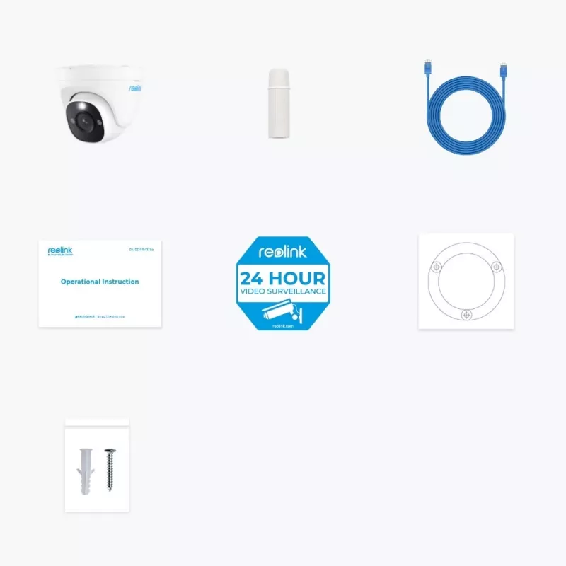 Reolink P334 - Cámara de seguridad PoE exterior 4K 8MP Ultra HD inteligente compatible con 256GB y detección de personas/vehículos/mascotas