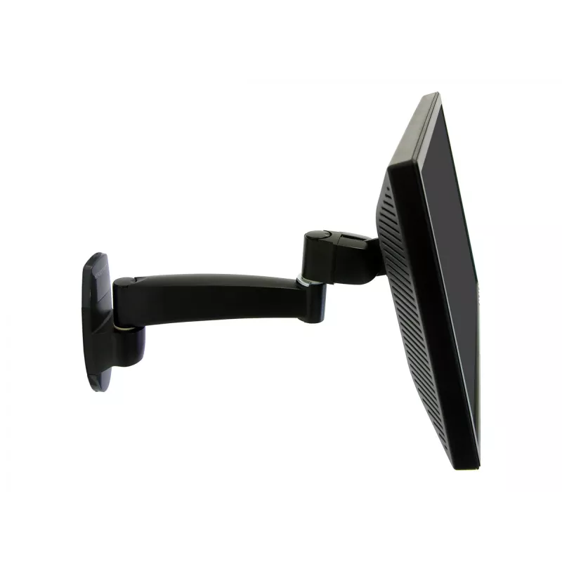 Ergotron 200 Series - kit de montaje (brazo de pared) - para monitor - 1 prolongador - acero - negro - tamaño de pantalla: hasta 81,3 cm (hasta 32 pulgadas)